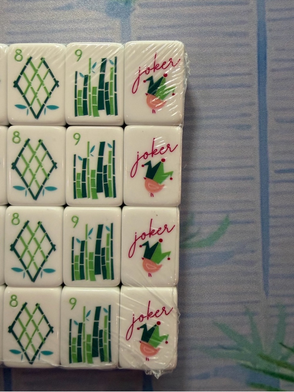 Pink and Green Mahjong Tiles - Picture 10 of 10